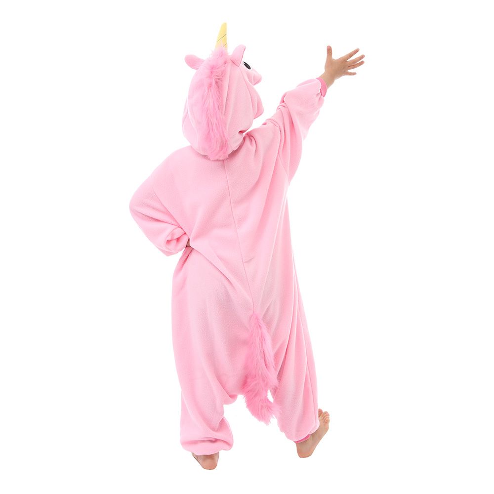 Rosa Enhörning Barn Kigurumi