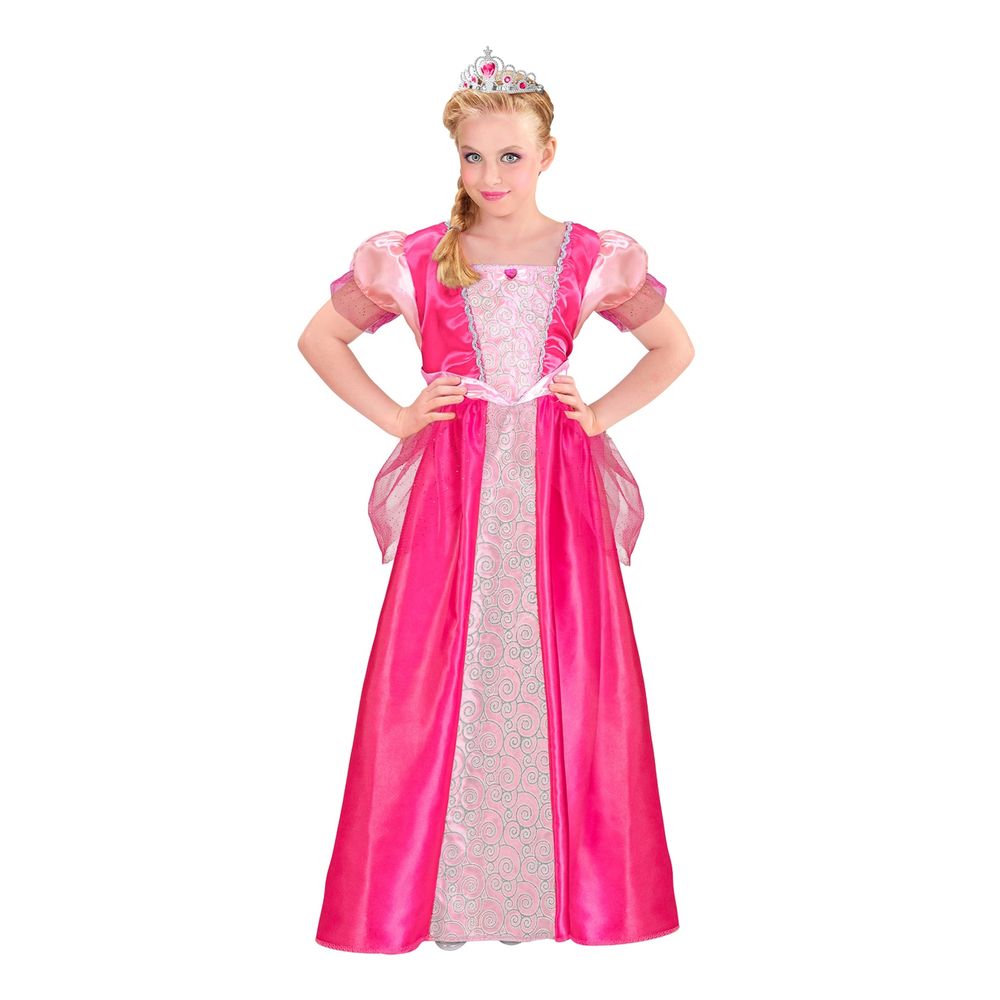 Lyserød Prinsesse Børnekostume