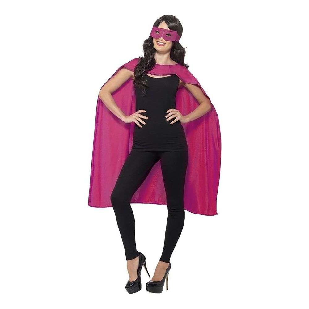 Lyserød Superhelt Kit Kostume