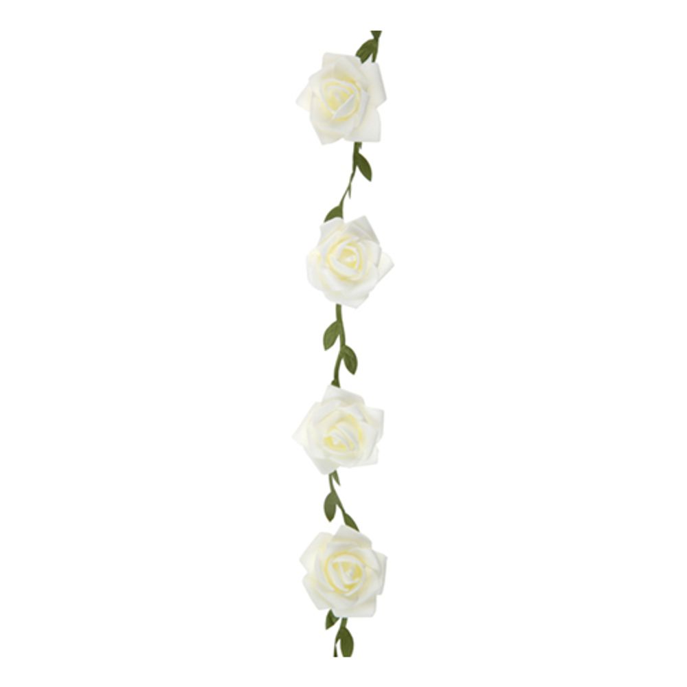 Rosegirlander Hvit