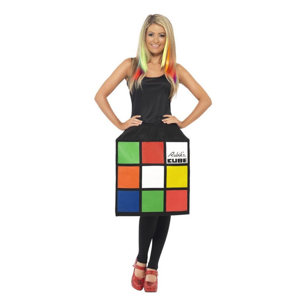 Rubiks Kub Klänning Maskeraddräkt
