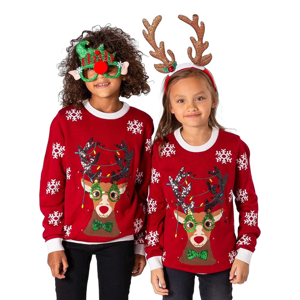 Rudolf LED Jultröja för Barn