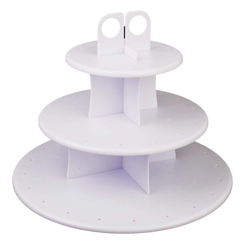 Kakefat med Lollipop-holder Hvit