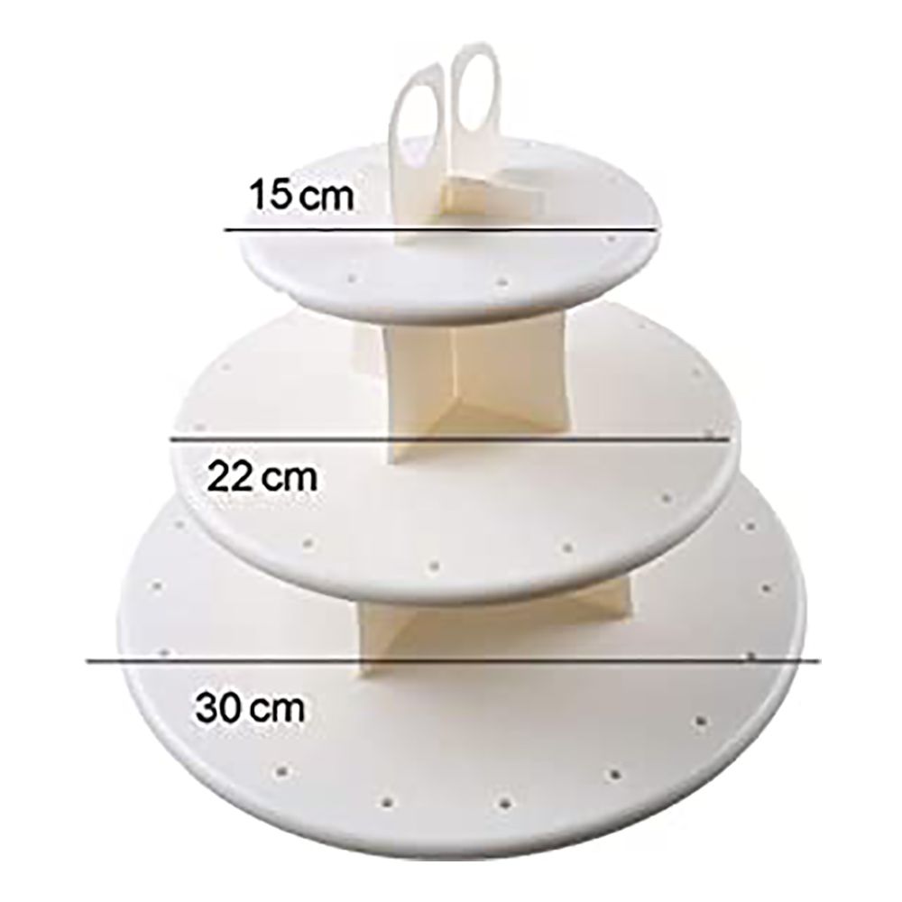 Kakefat med Lollipop-holder Hvit