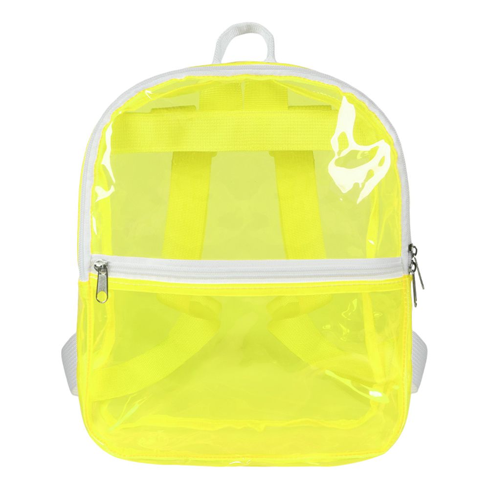 Rygsæk Transparent Neongul