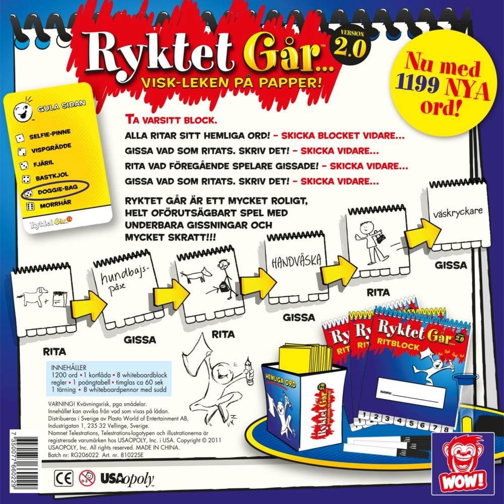 Ryktet Går 2.0 Selskapsspill