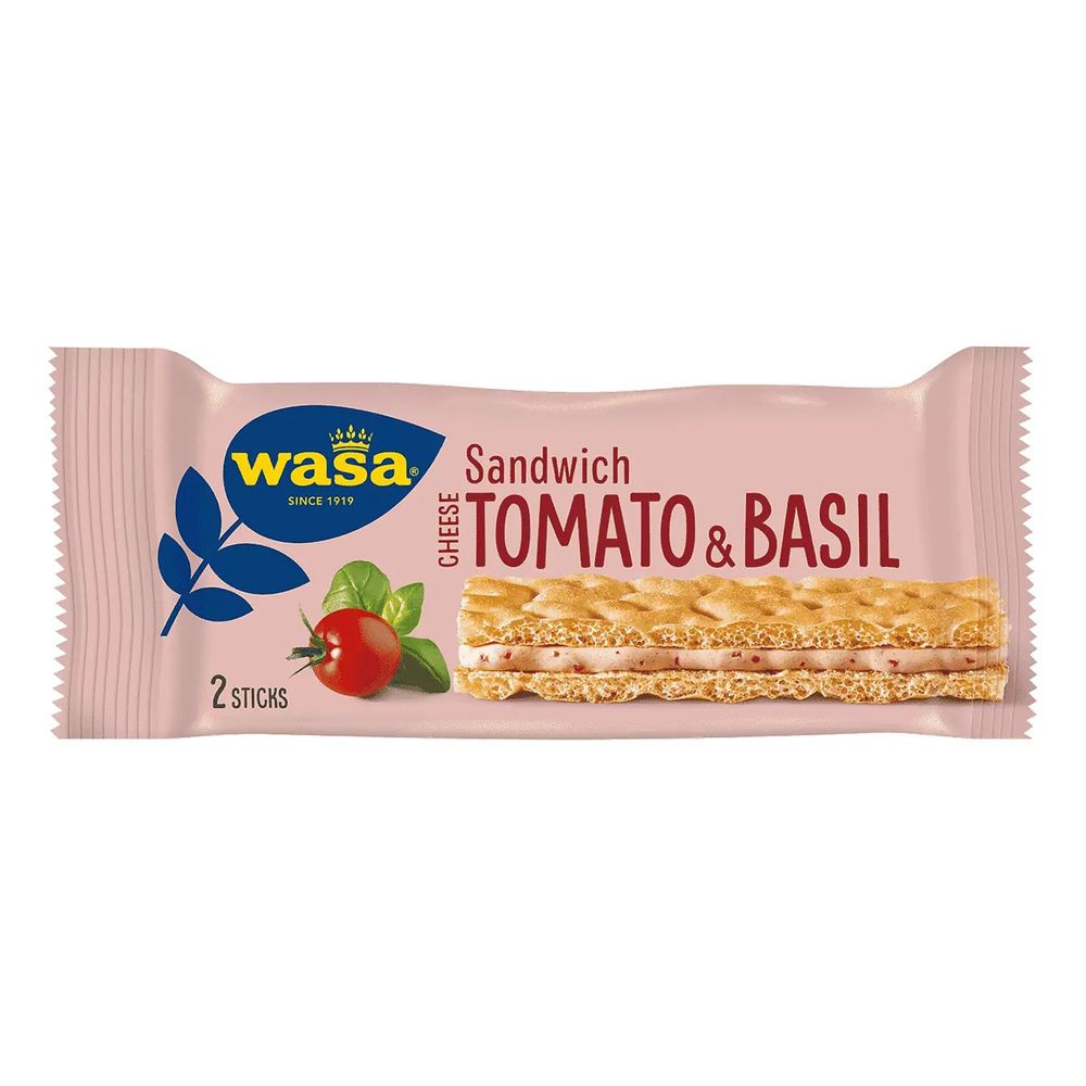 Wasa Sandwich Cheese Tomato & Basil Storpak