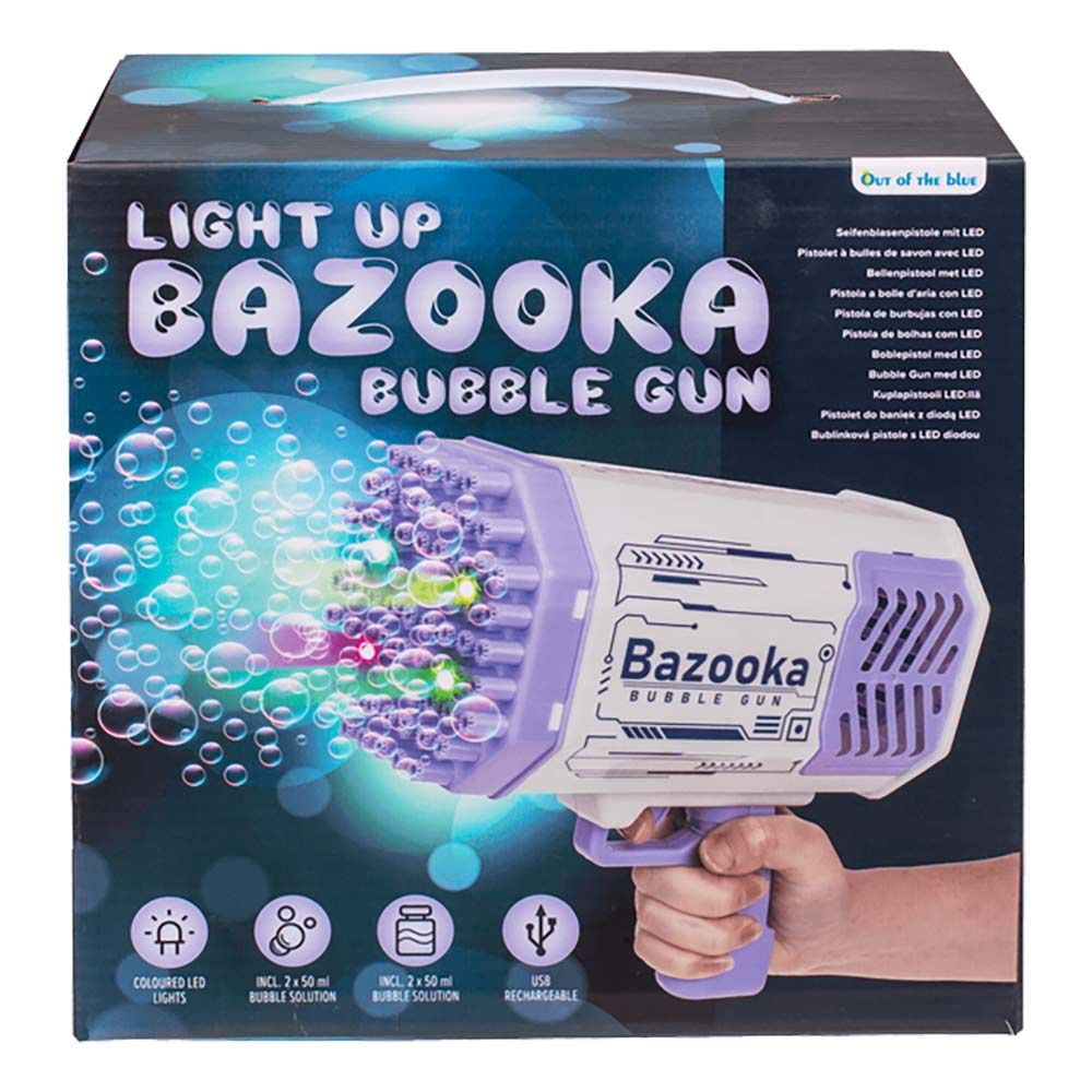 Såpbubbelbazooka med LED