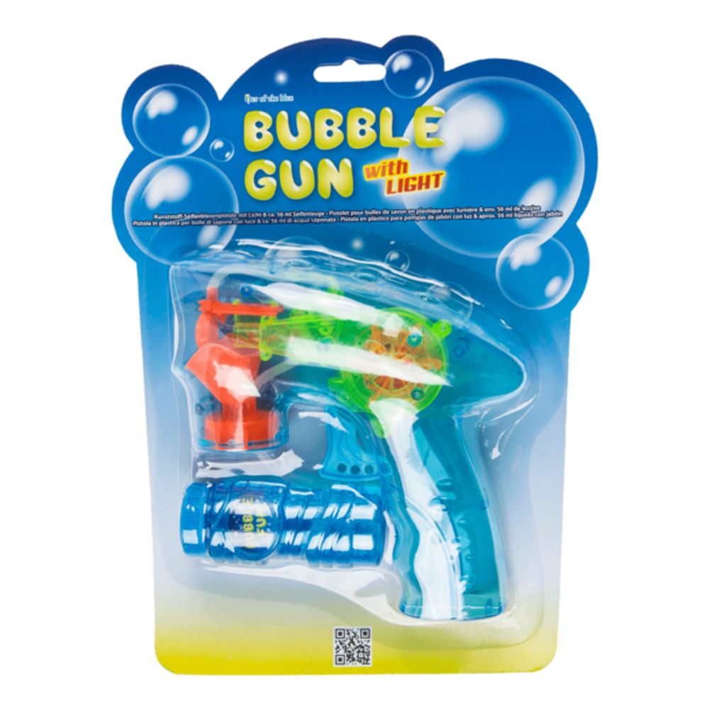 Såpbubbelpistol med LED-belysning