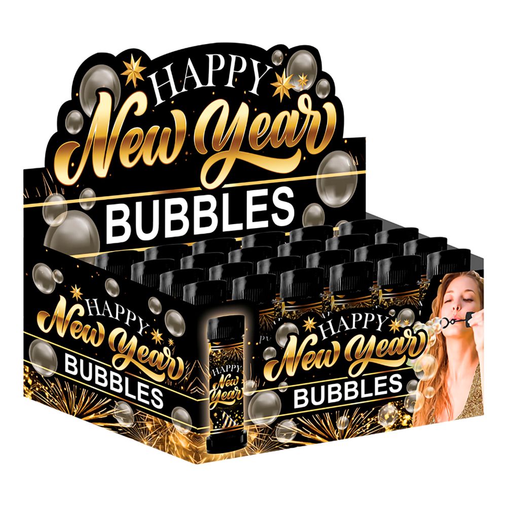 Såpebobler Happy New Year Storpakning