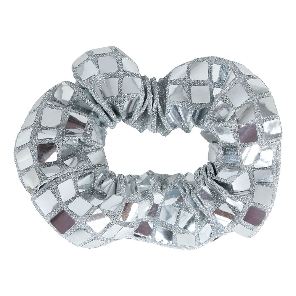 Scrunchie Disco Sølv