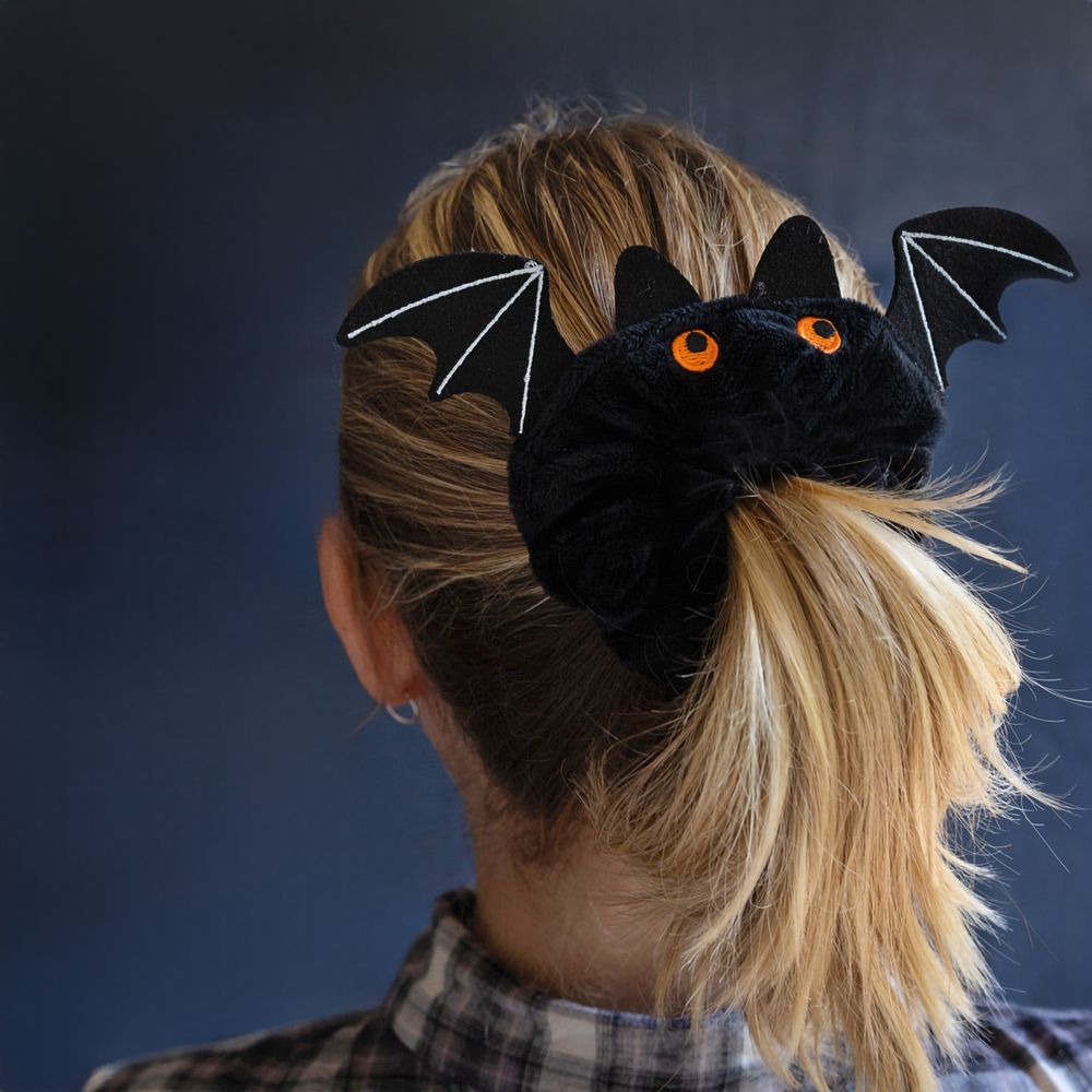 Scrunchie Halloween Fladdermus