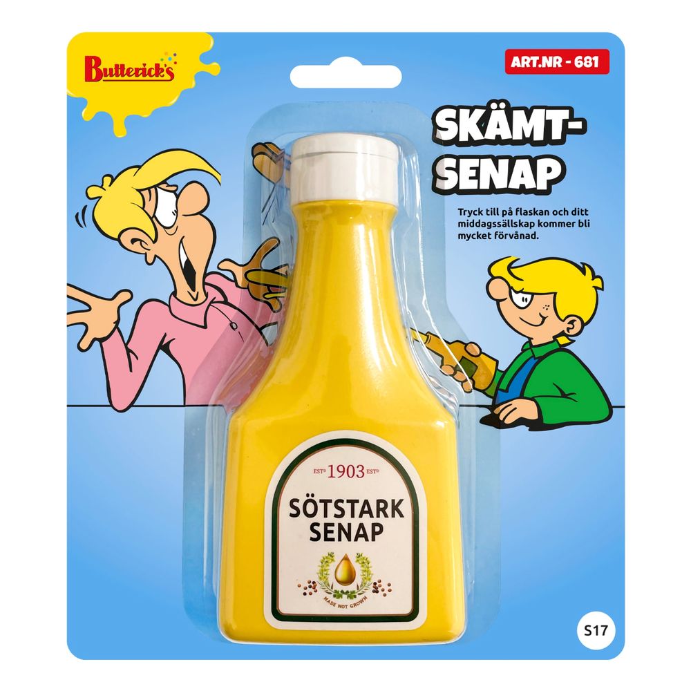 Senapsflaska Skämtartikel