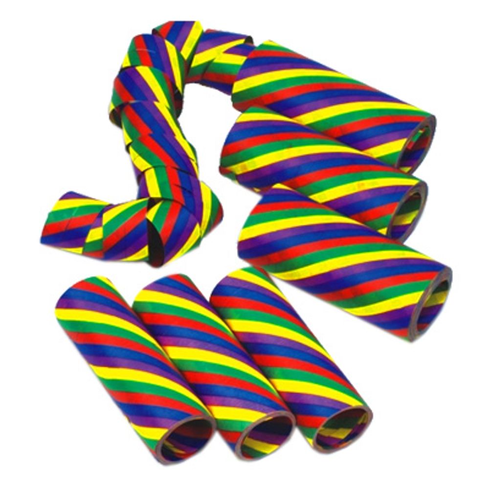Serpentiner Regnbågsfärgade