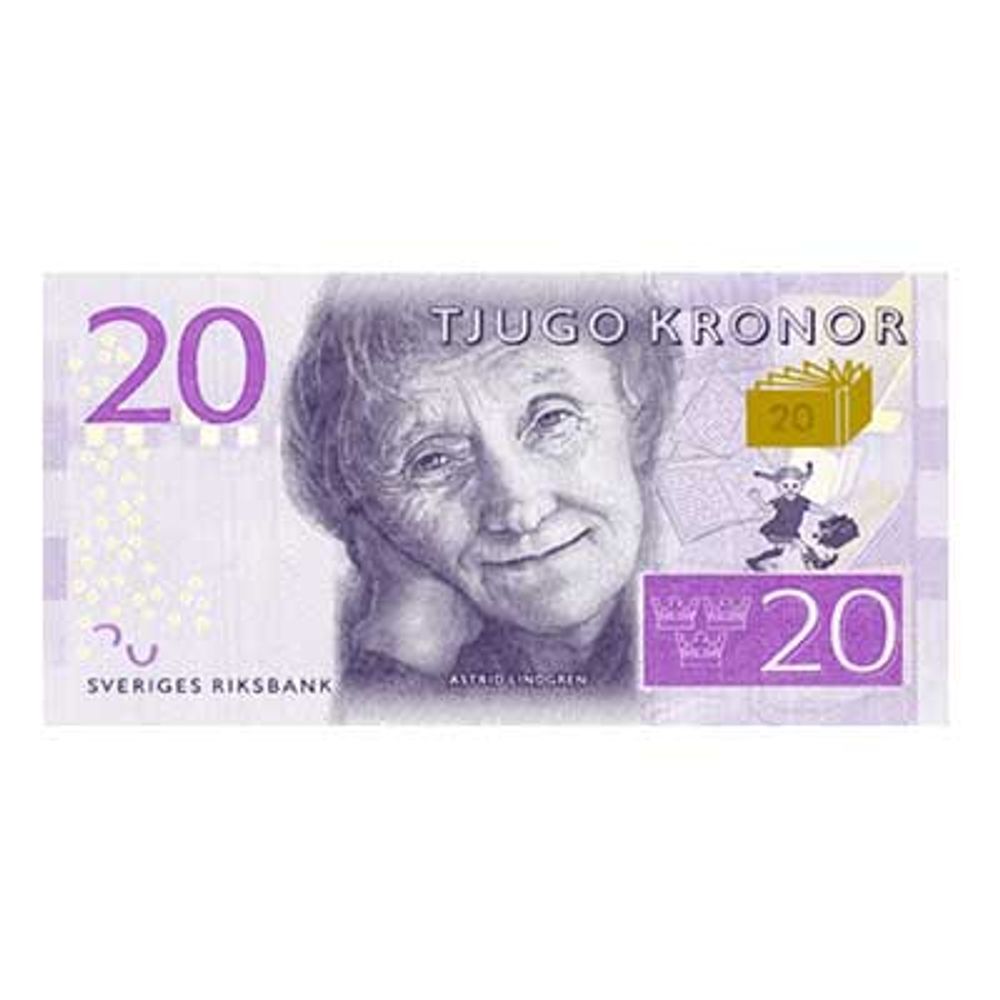 Servietter 20-kronesedler