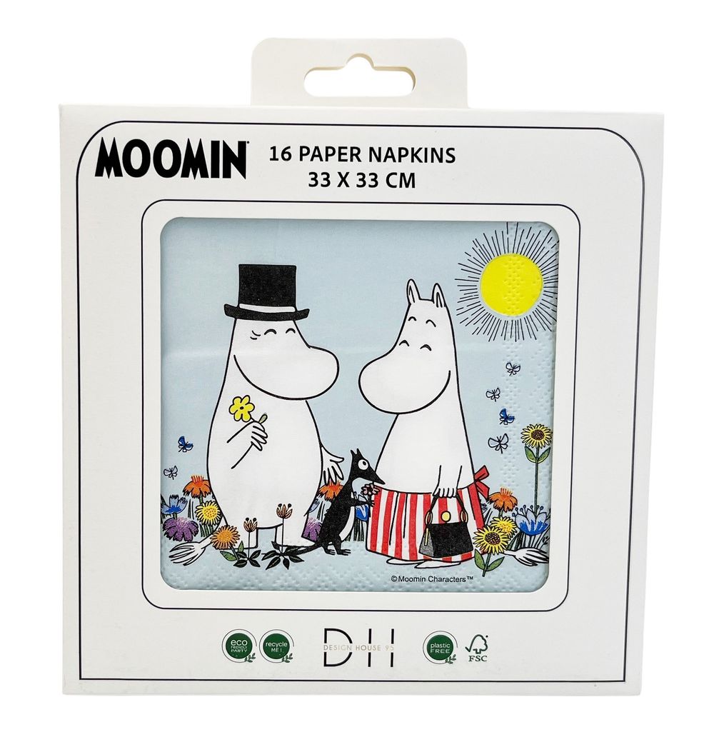 Servietter Mumi Blå