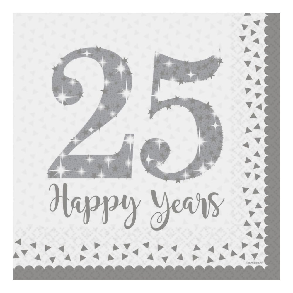 Servietter 25 Happy Years