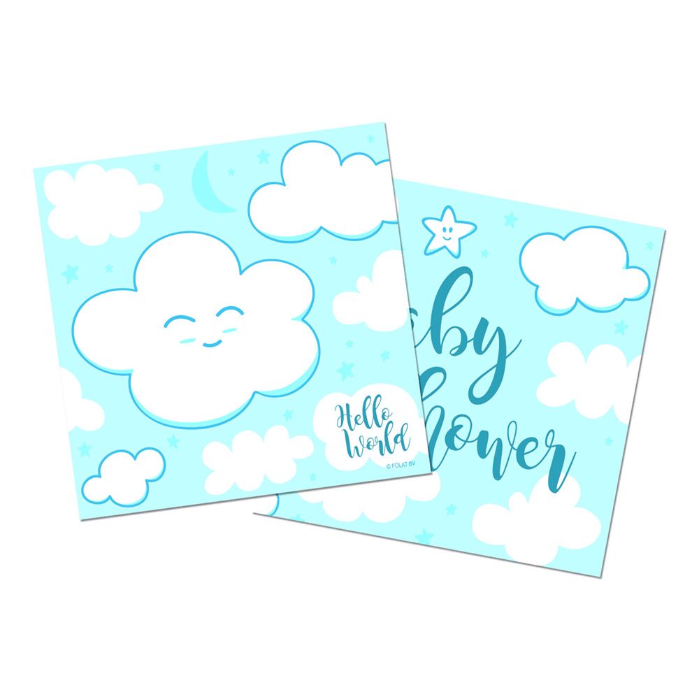 Servetit Babyshower Vaaleansininen