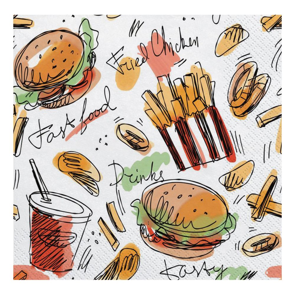 Servietter Fast Food