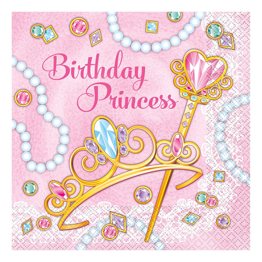 Servietter Birthday Princess