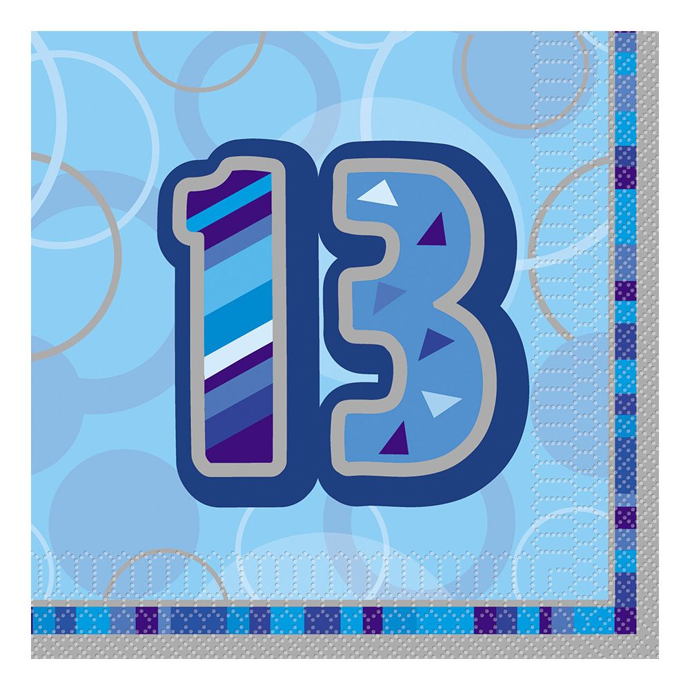 Servietter Blå 13