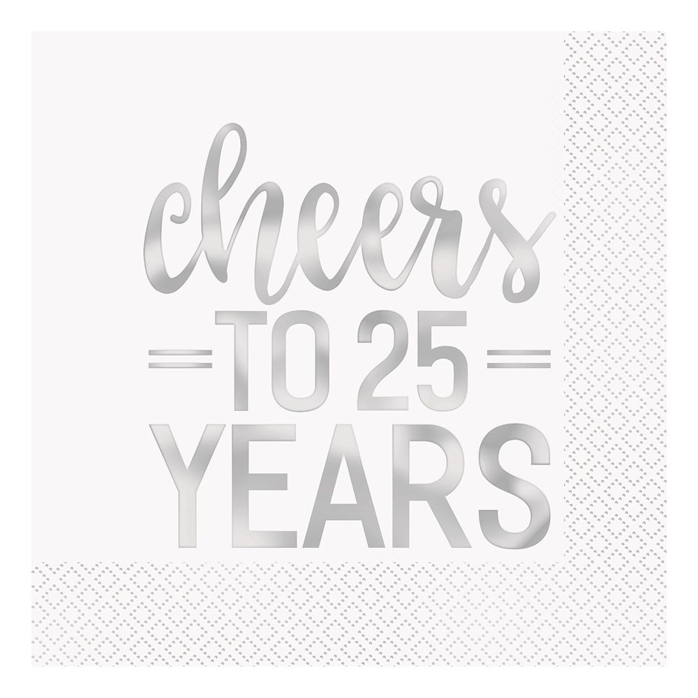 Servetter Cheers to 25 Years Silver