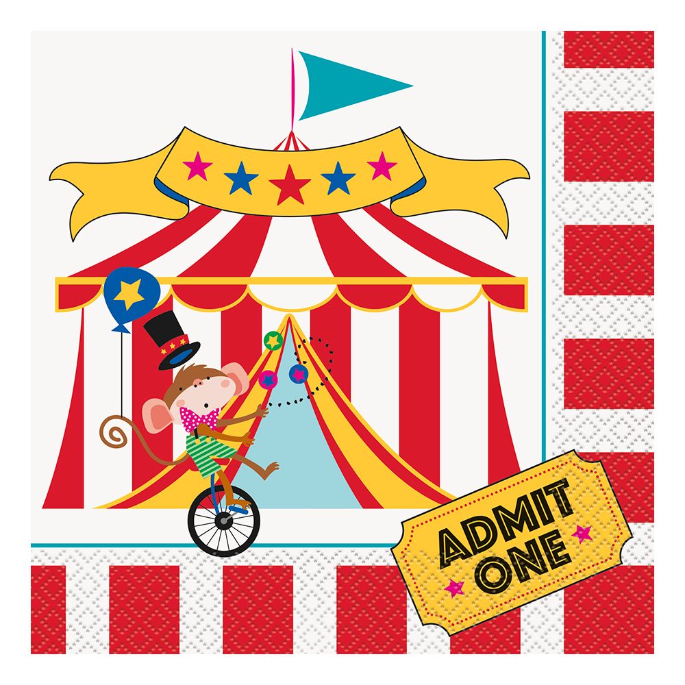 Servietter Cirkus