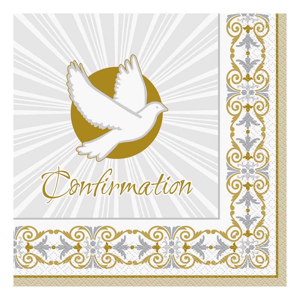 Servietter Confirmation Beige