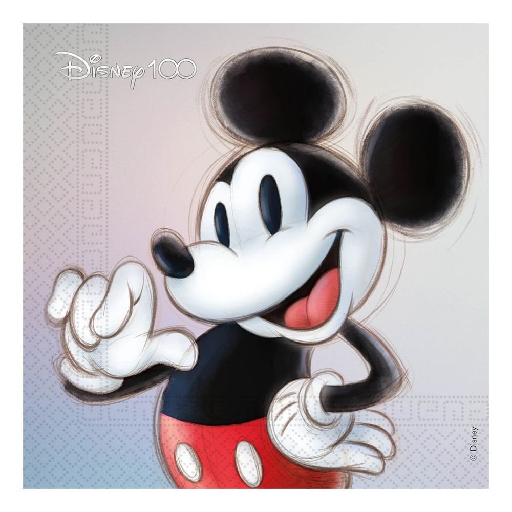 Servietter Disney 100 Mikke