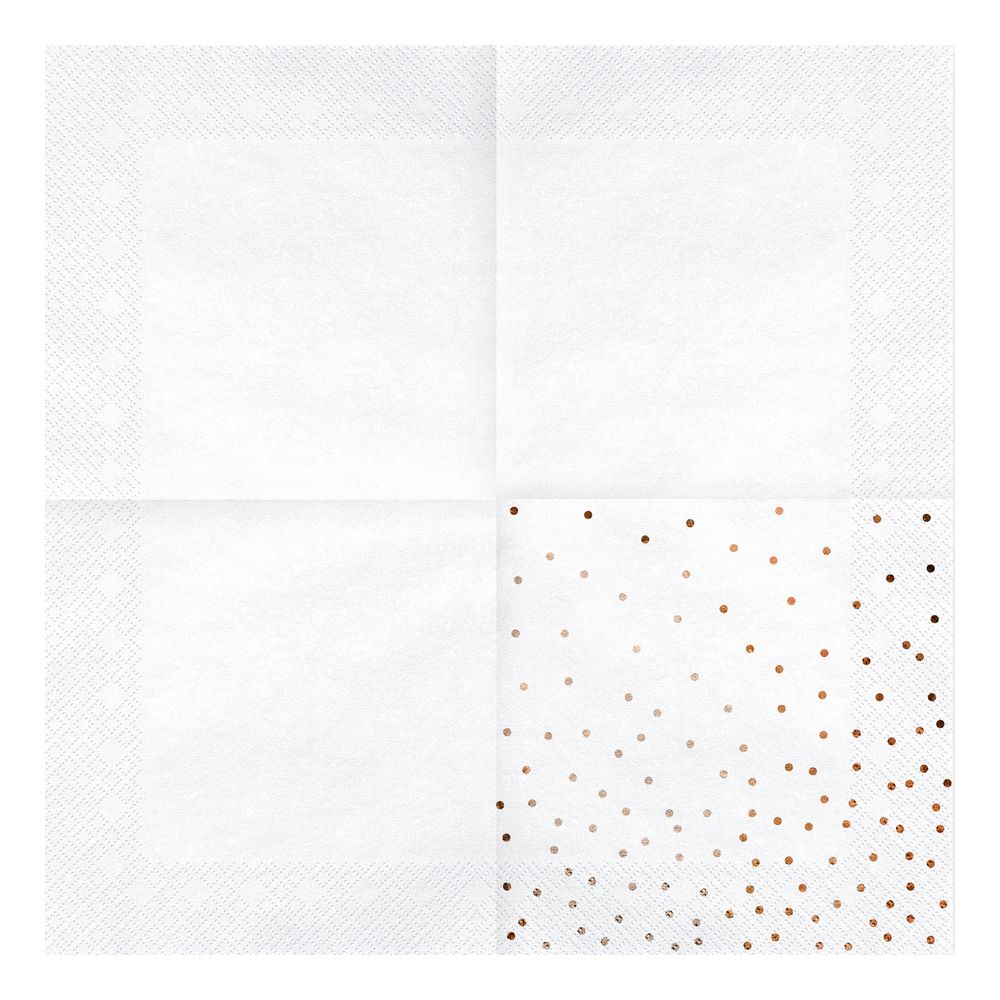 Servietter Dots Rosaguld