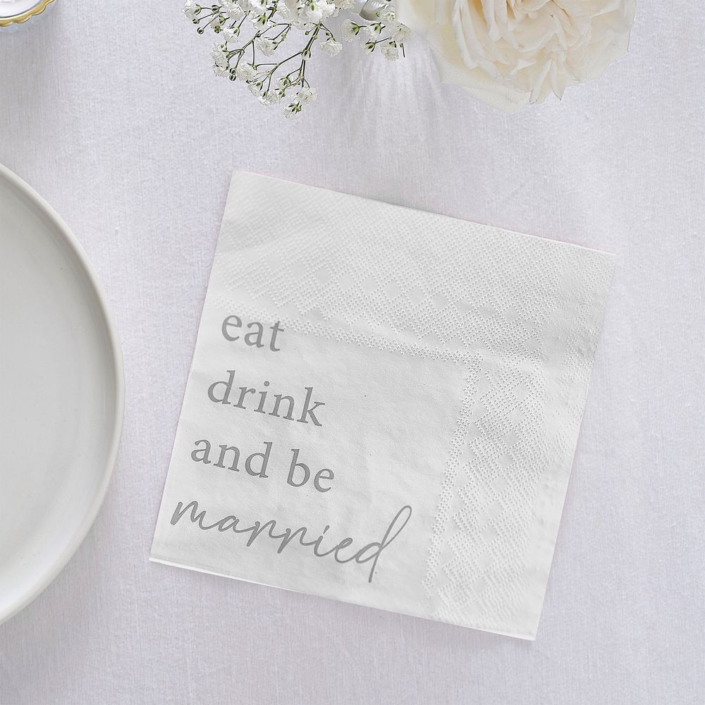 Servietter Eat Drink And Be Married