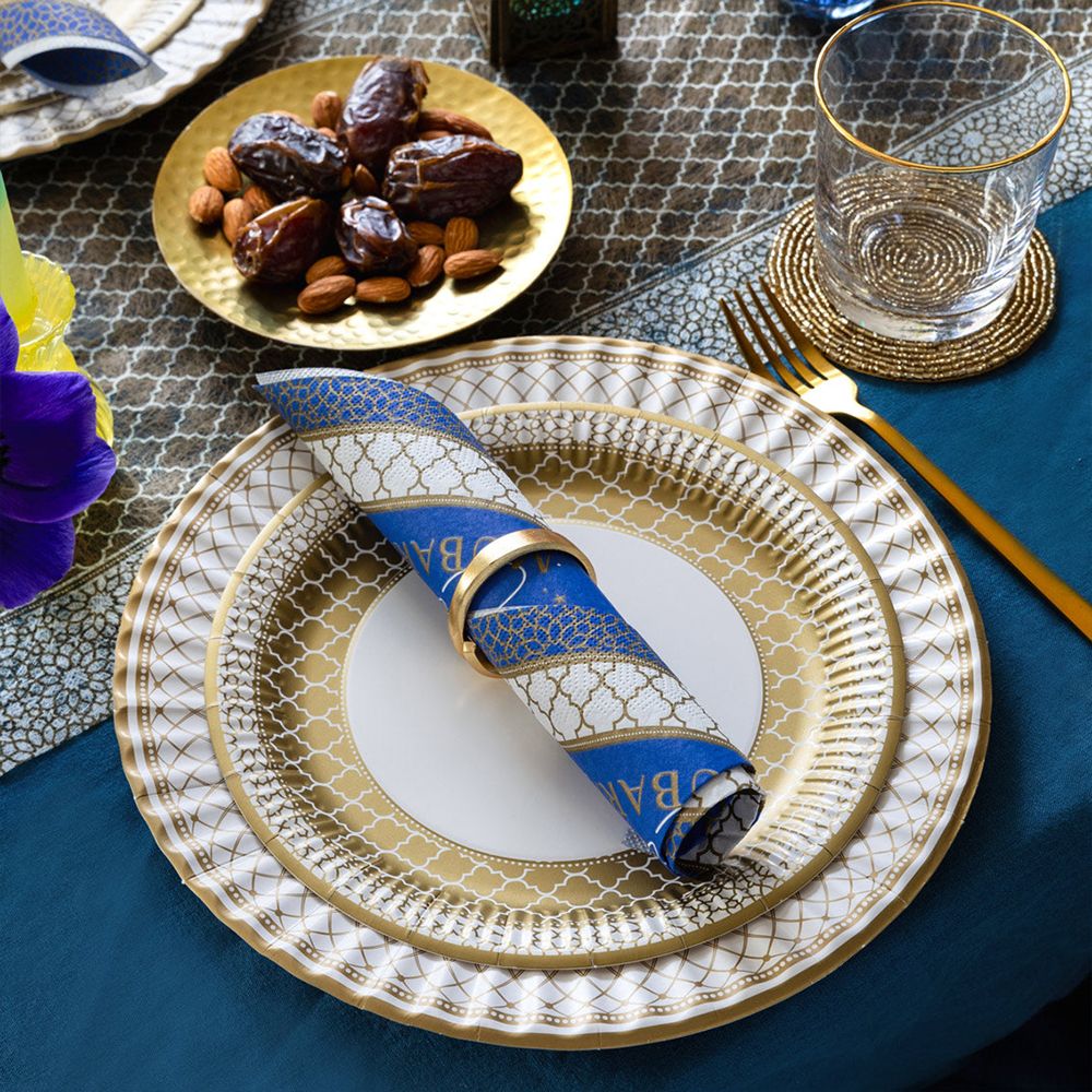 Servietter Eid Mubarak Navy