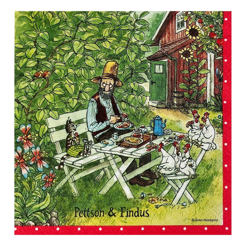 Servietter Fika Pettson & Findus