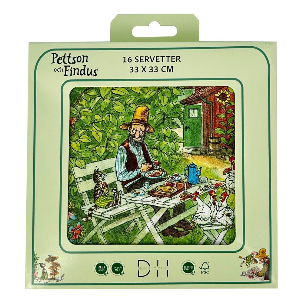 Servietter Fika Pettson & Findus