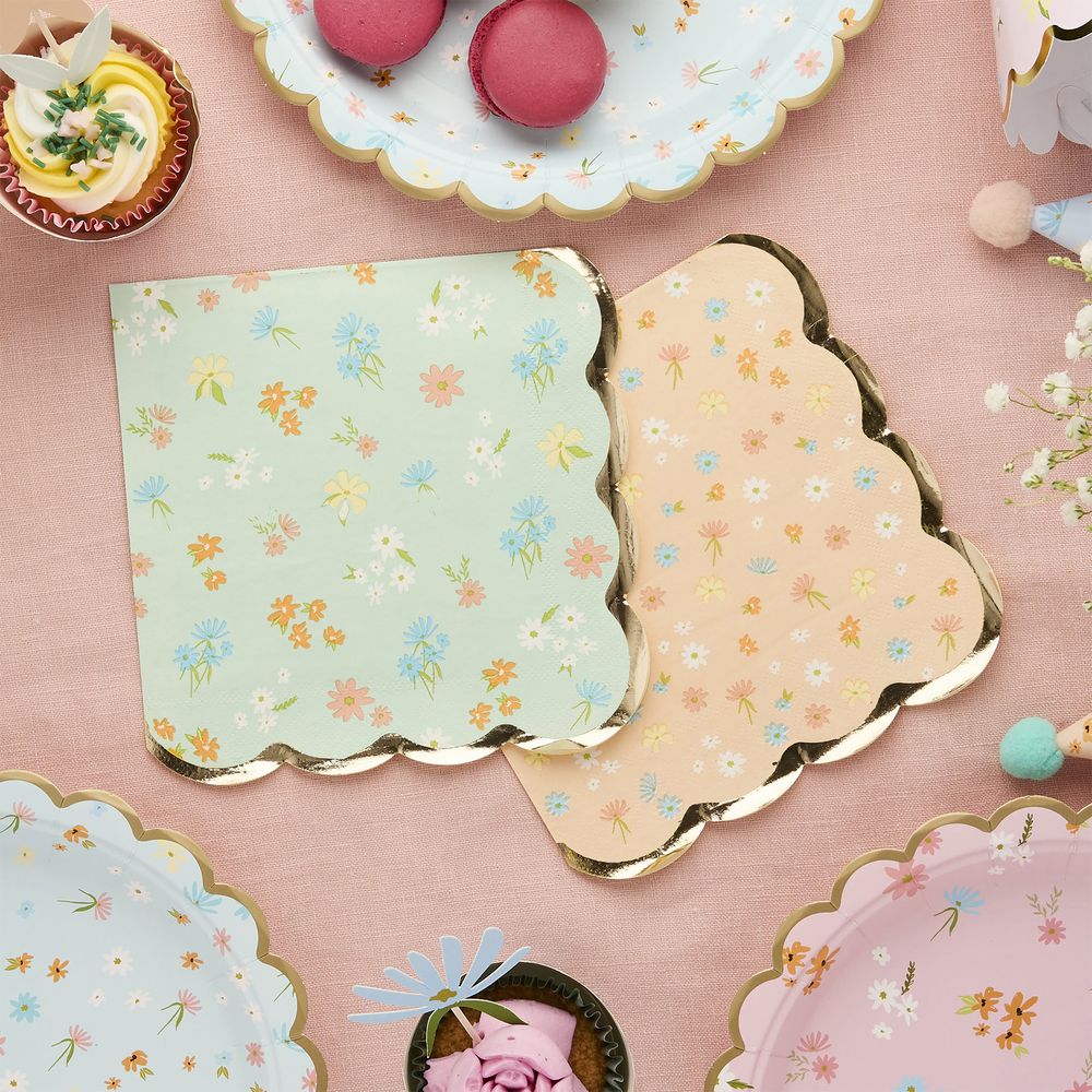 Servietter Floral Pastel
