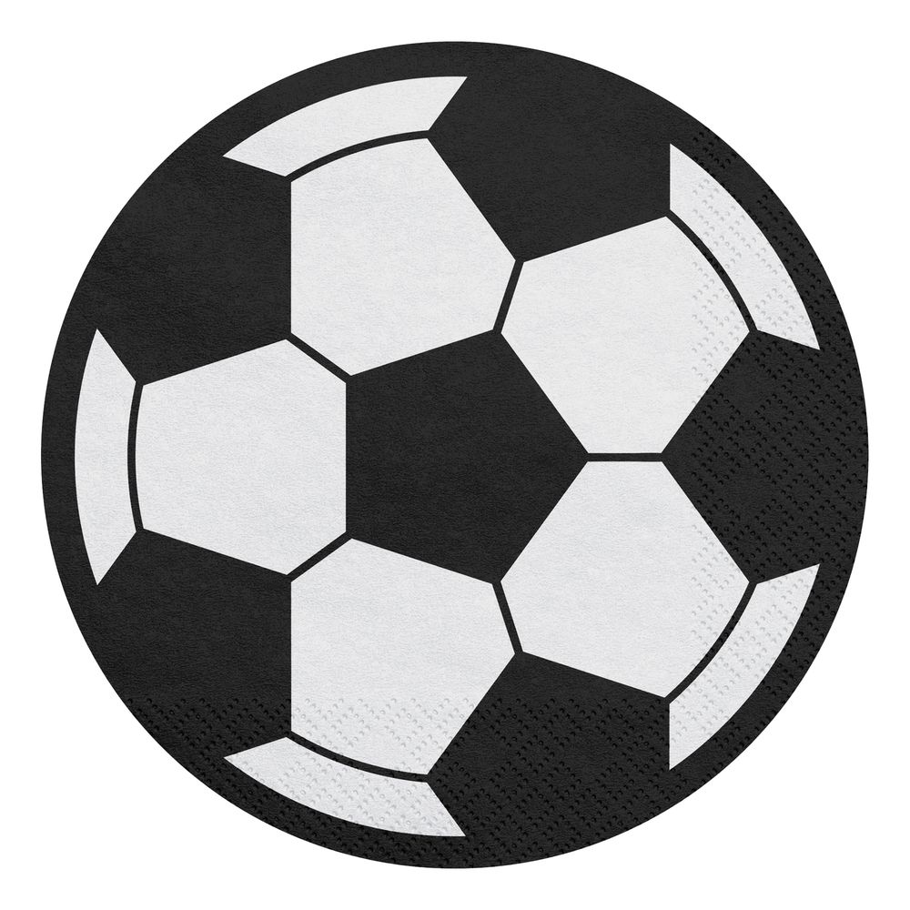 Servietter Fodbold Runde