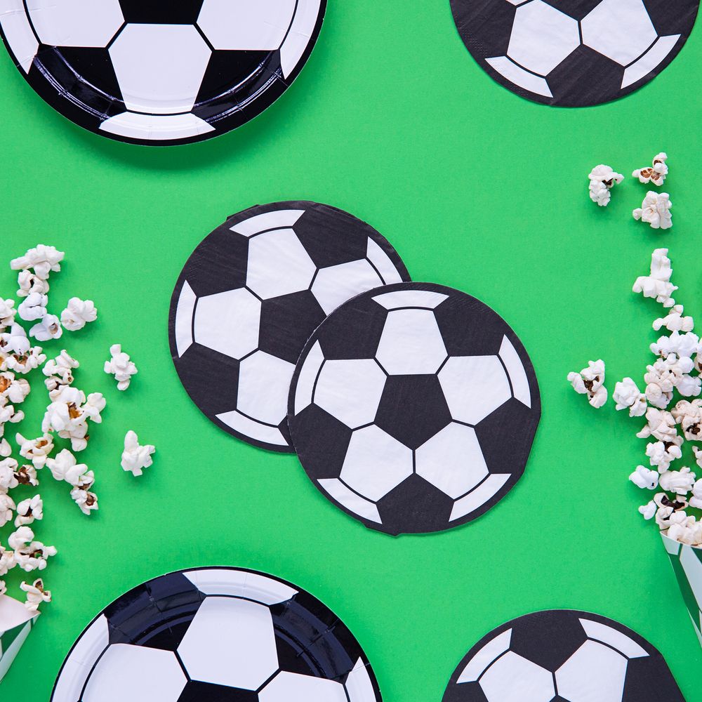Servietter Fodbold Runde