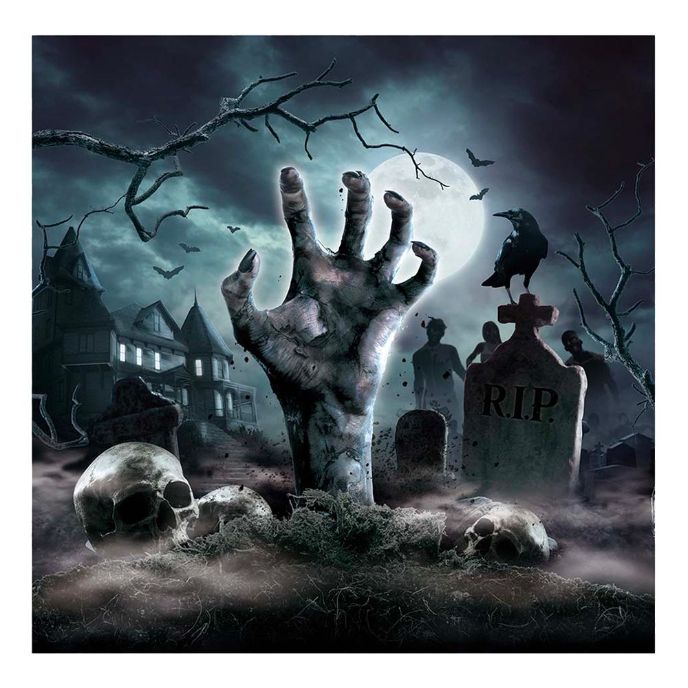 Servietter Halloween Kirkegård