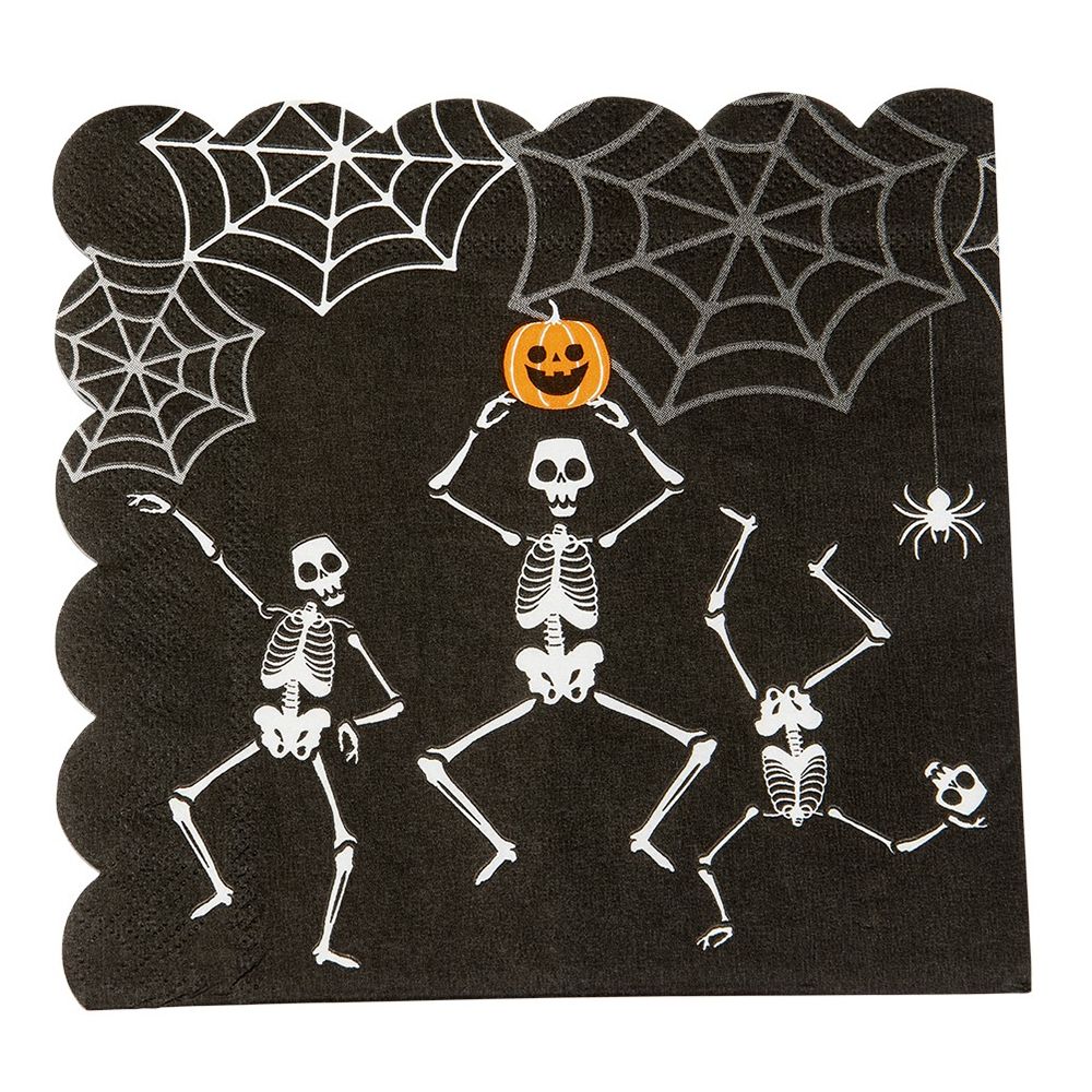 Servetter Halloween Skelett
