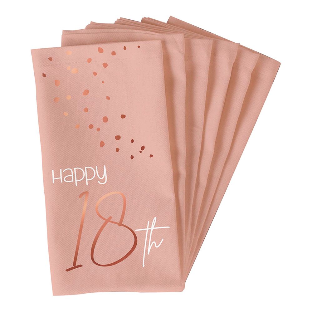 Servetit Happy 18th Lush Blush