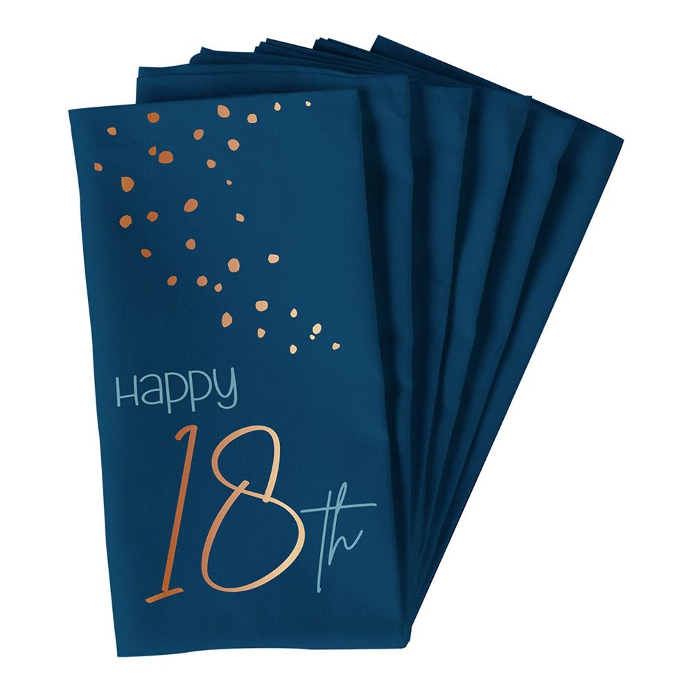 Servetit Happy 18th True Blue