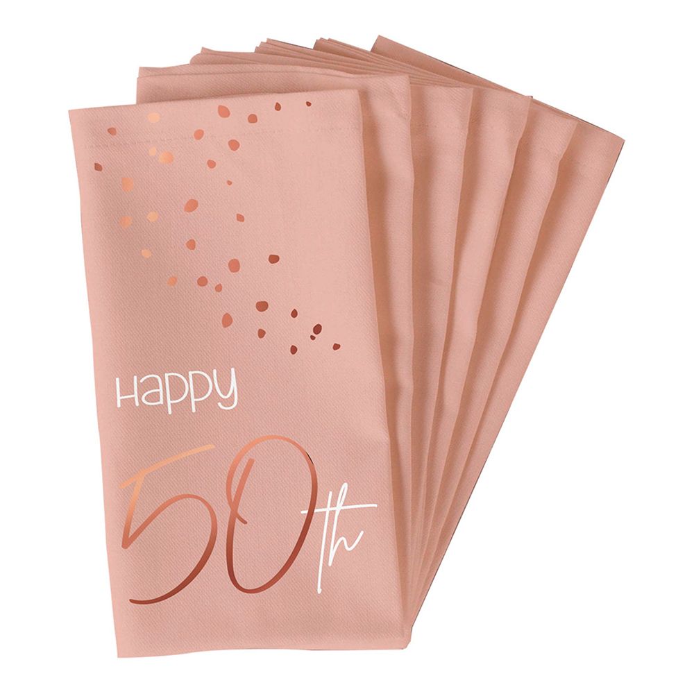 Servetter Happy 50th Lush Blush