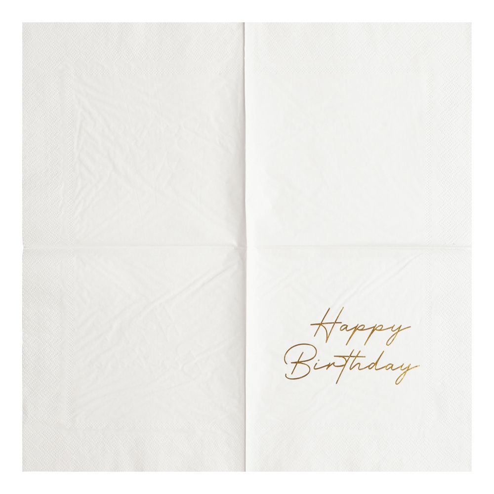Servietter Happy Birthday