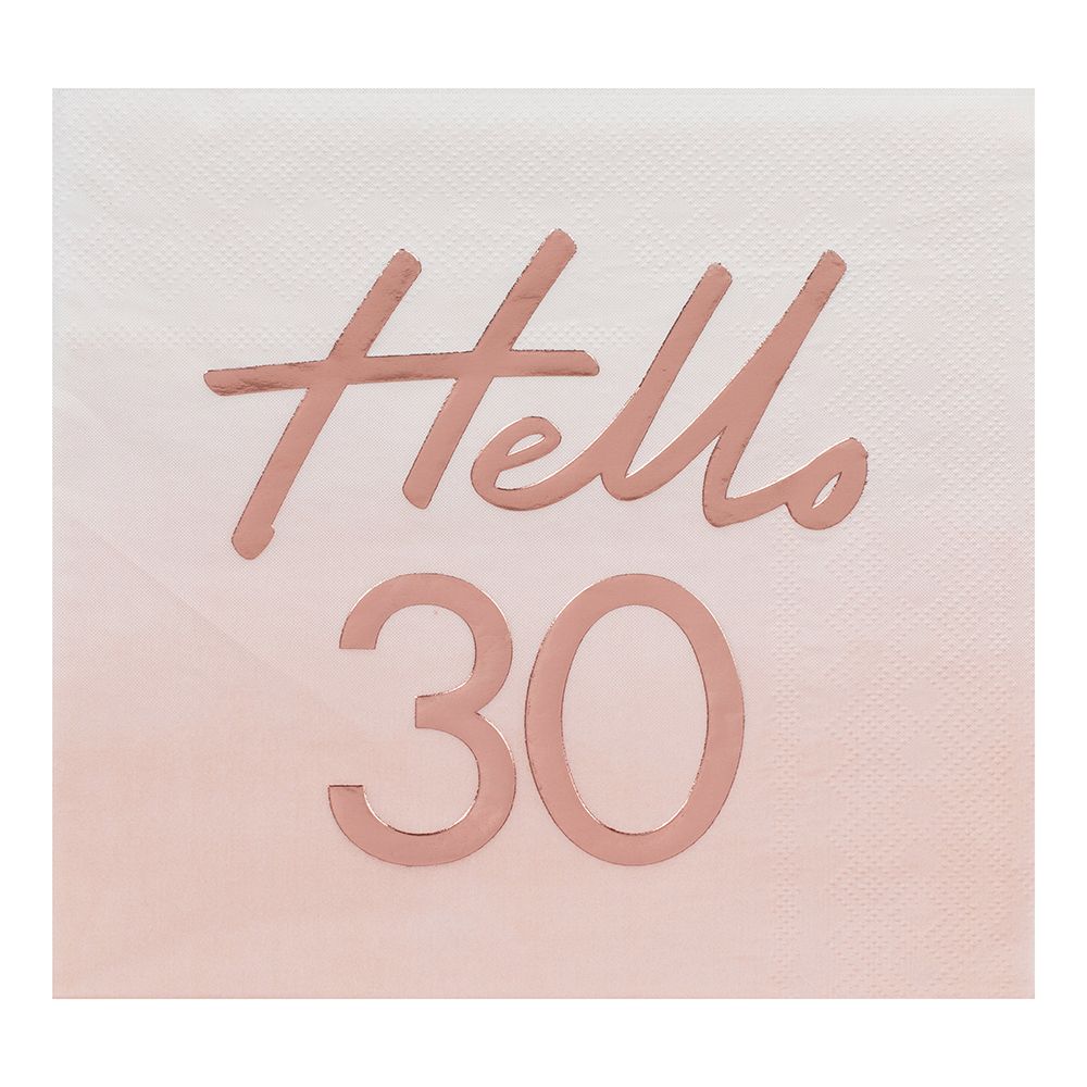 Lautasliinat Hello 30 Roosa/Ruusukulta