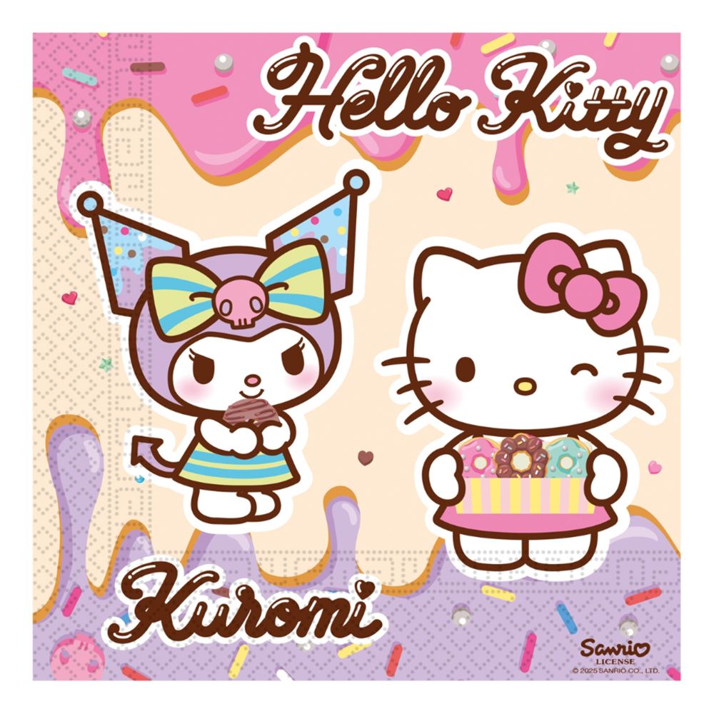Servetter Hello Kitty & Kuromi
