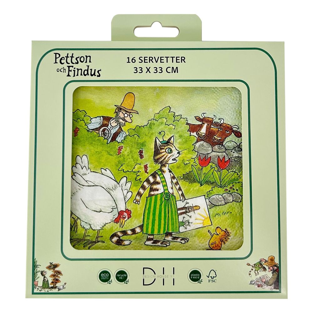 Servietter Hønsene Pettson & Findus