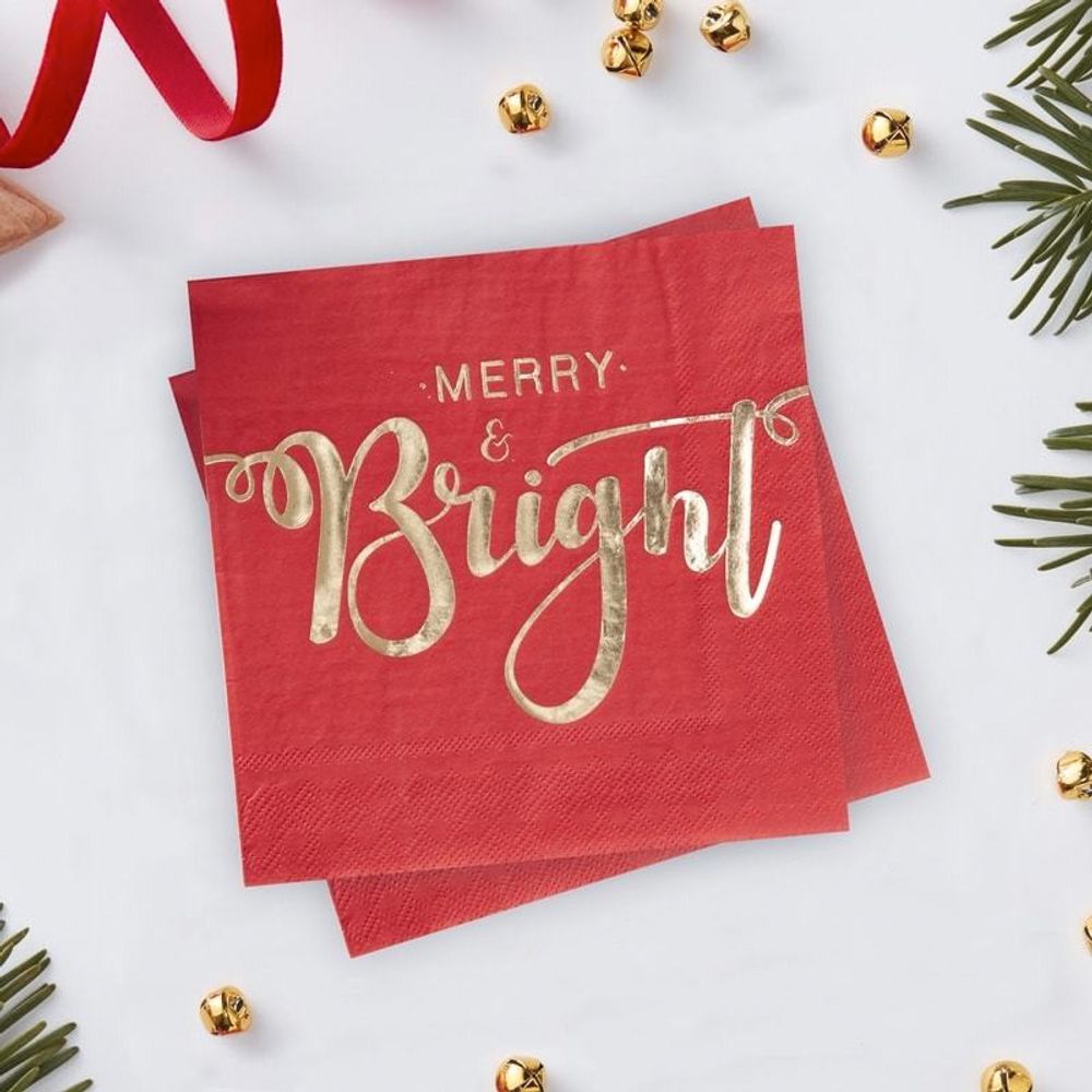 Servietter Merry & Bright