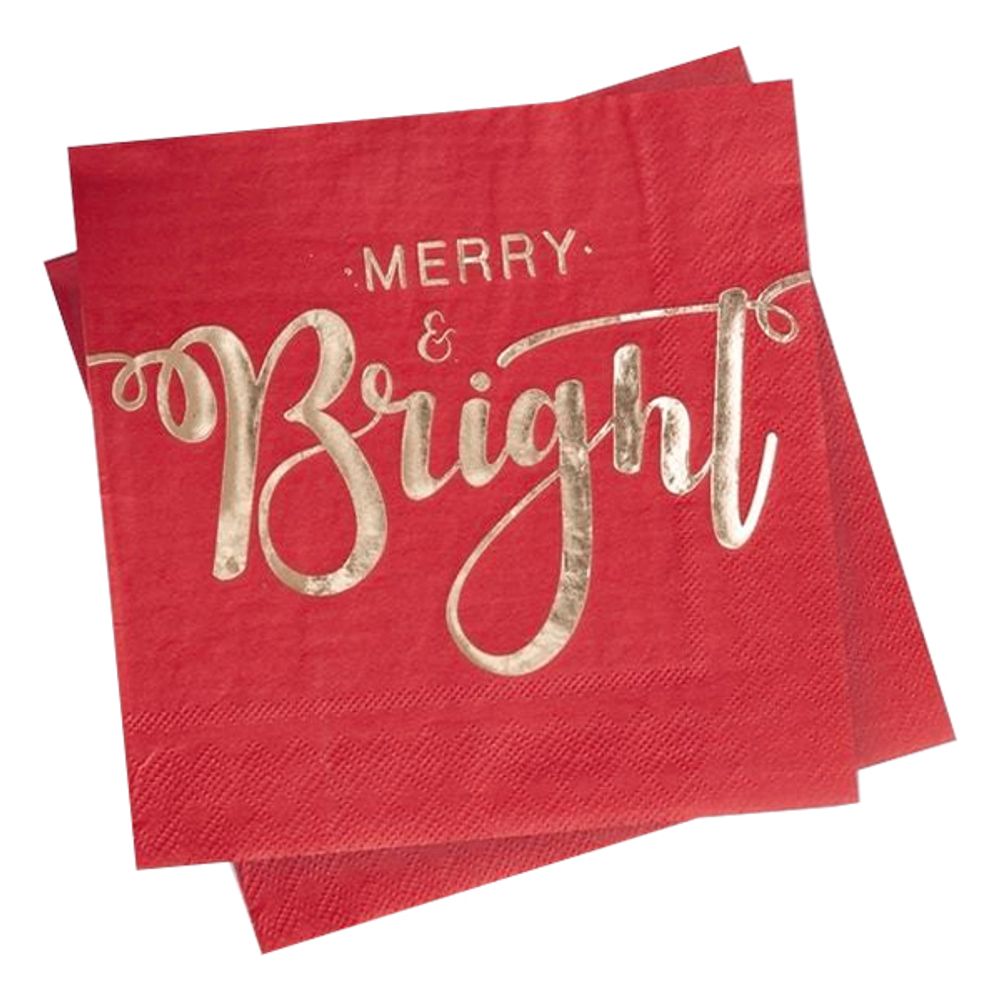 Servietter Merry & Bright
