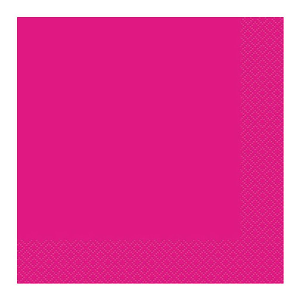 Servietter Neonrosa