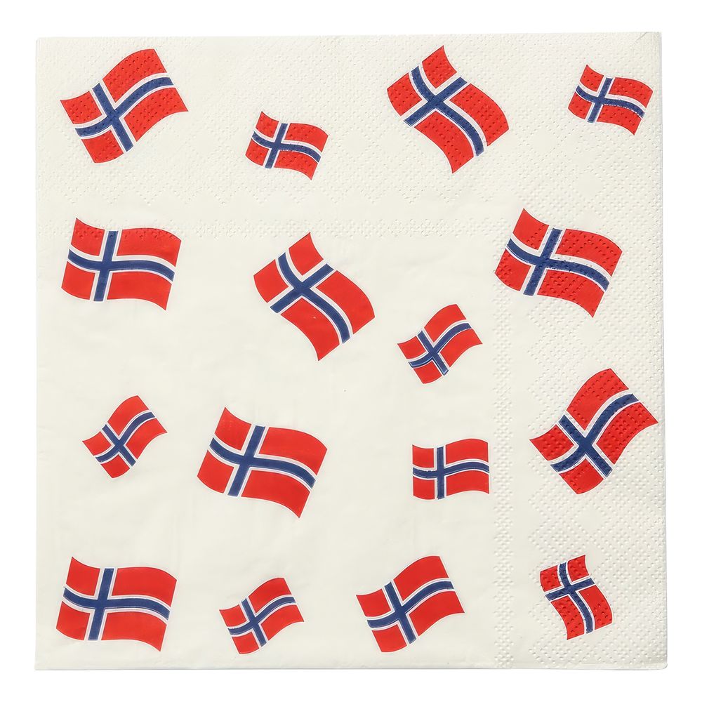 Servietter Norsk Flagg